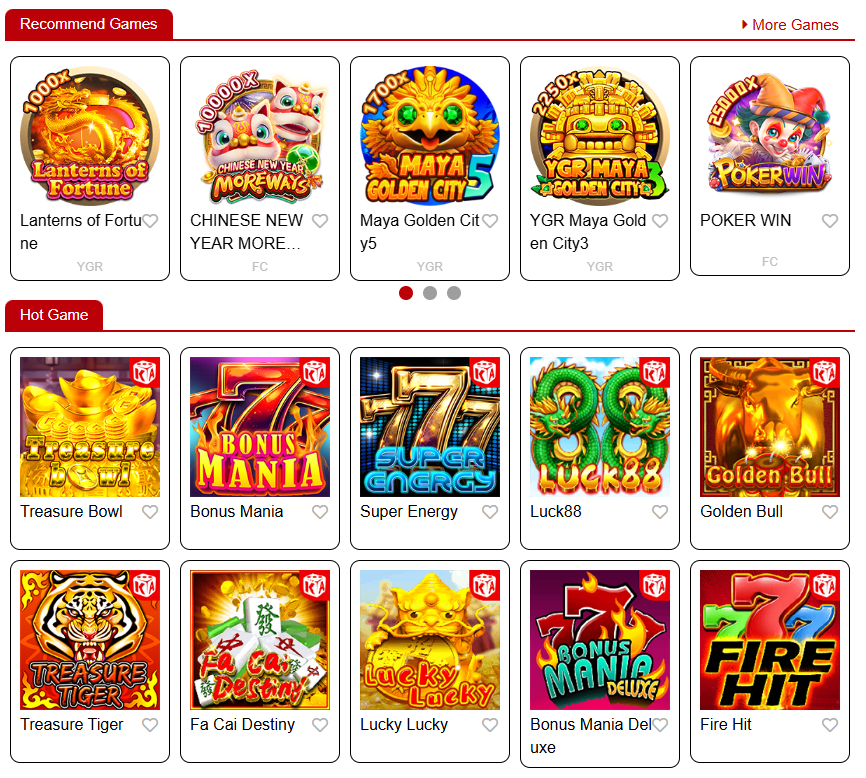 Recommended Games KingTG777